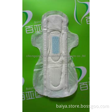 super absorbent 290mm day use sanitary napkin with wings